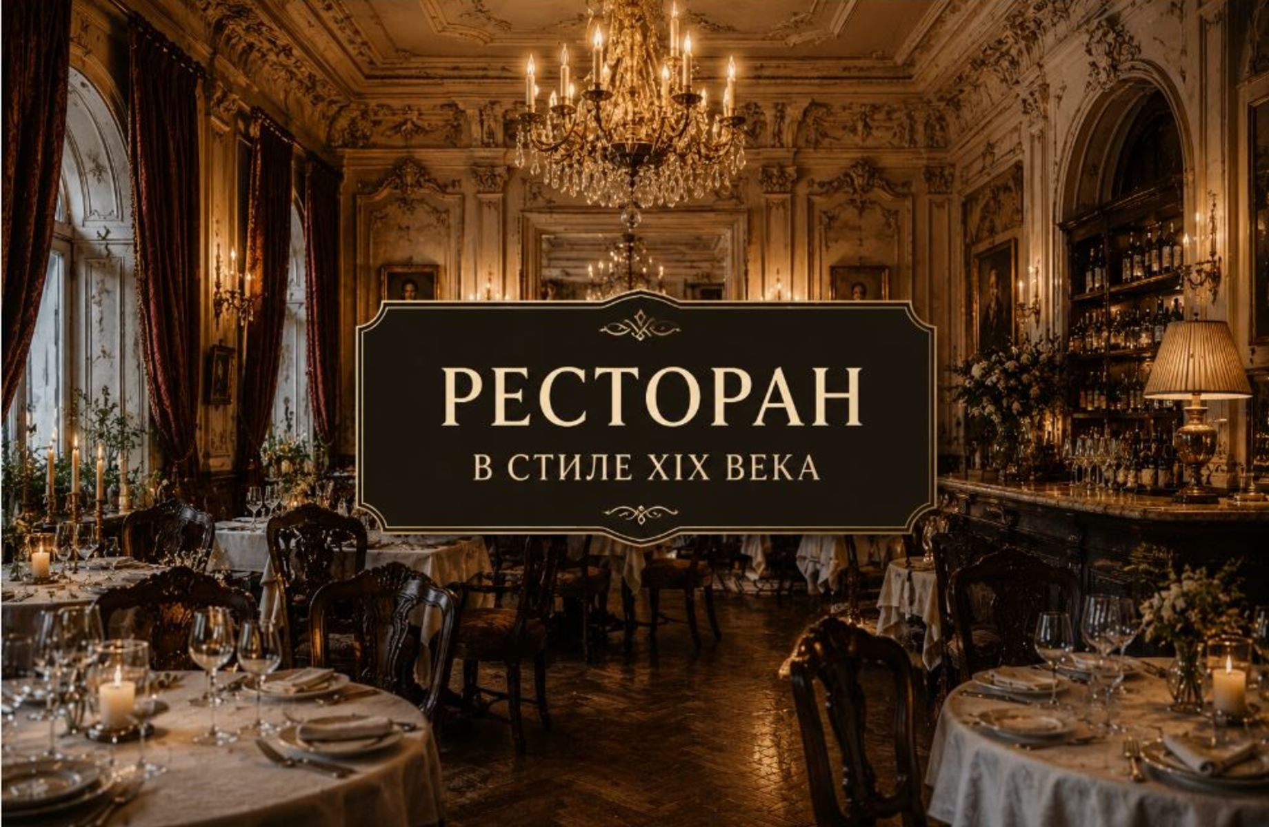 Уникальный ресторан в стиле XIX века/ Центр СПб