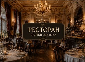 Уникальный ресторан в стиле XIX века/ Центр СПб