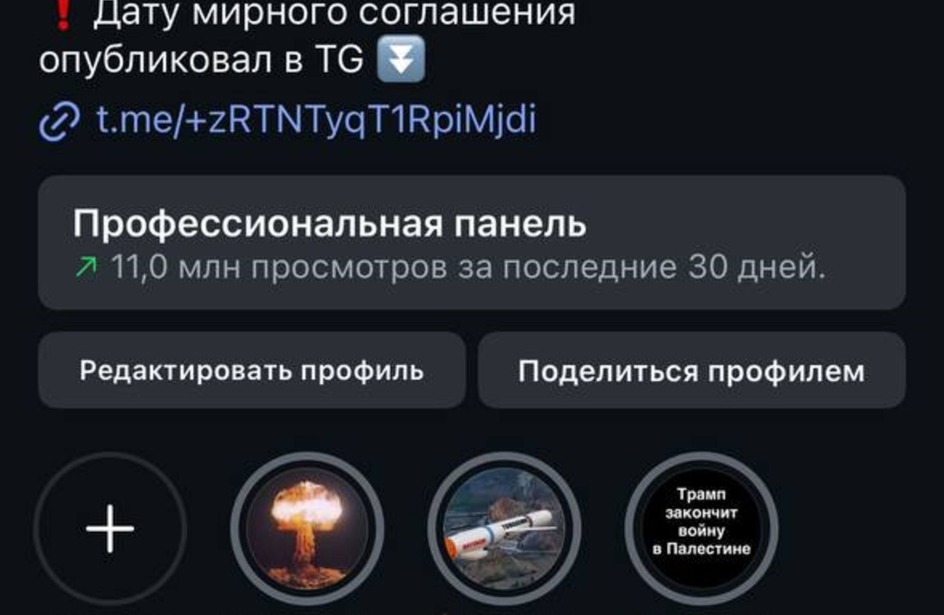 Новостной канал / окупаемость 5 мес.