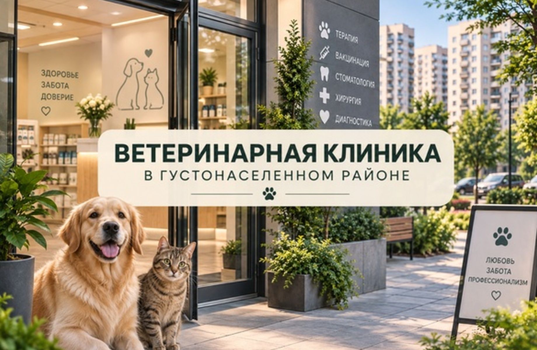 Ветеринарная клиника прибыль 650 тысяч в мес