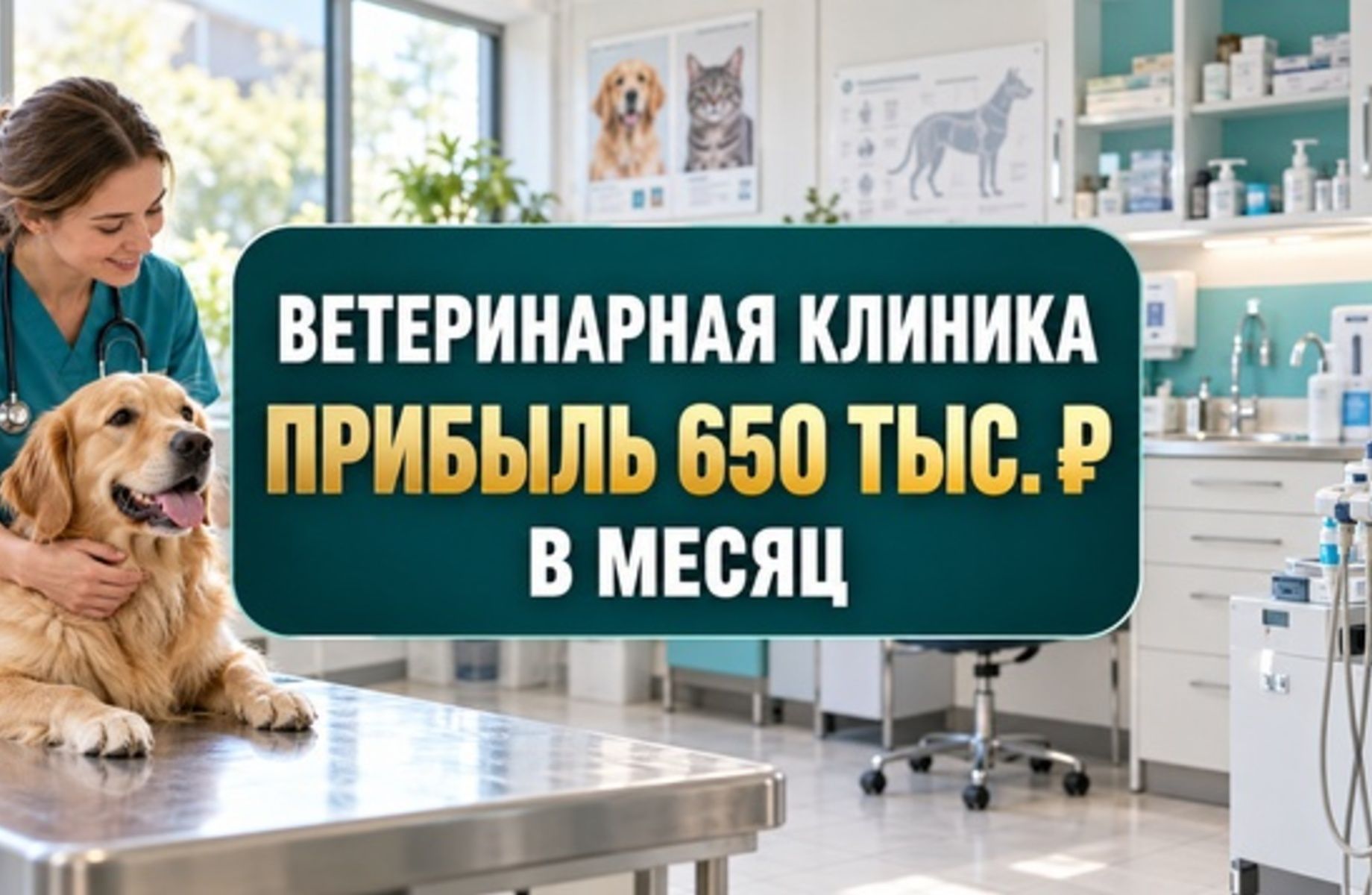 Фото 1 Прибыльная ветеринарная клиника