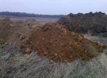 Фото Готовый карьер по добыче песка и песчано-гравийной смеси