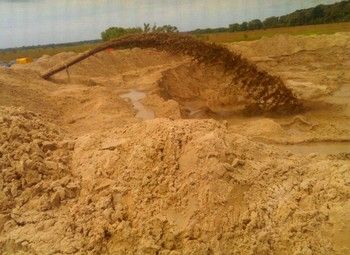 Фото Действующий карьер намывного песка / Курская область