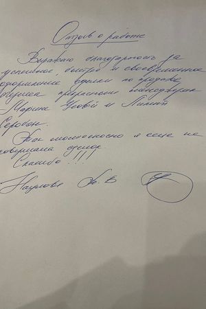 Отзыв Наулова Т. В